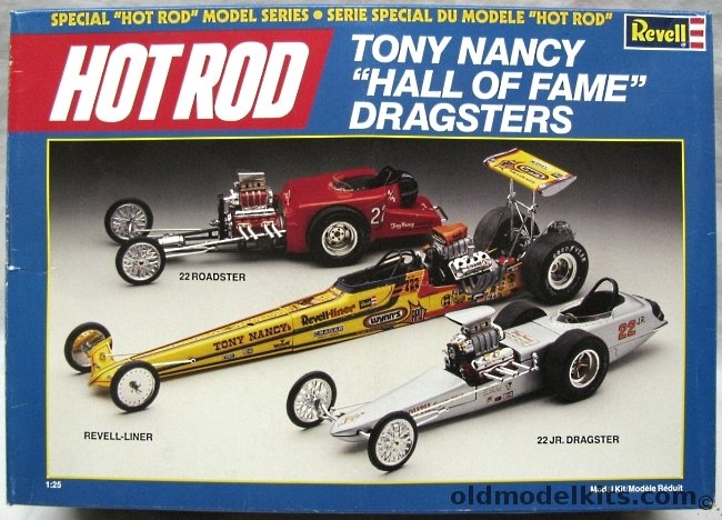 Revell 1/25 Tony Nancy 'Hall of Fame' Dragsters - Revell-Liner / 22 Roadster /22 Jr. Dragster, 7502 plastic model kit